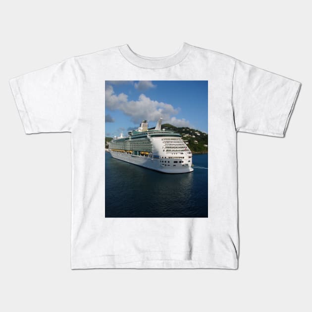 Mariner of the Seas in St. Thomas, USVI Kids T-Shirt by tgass